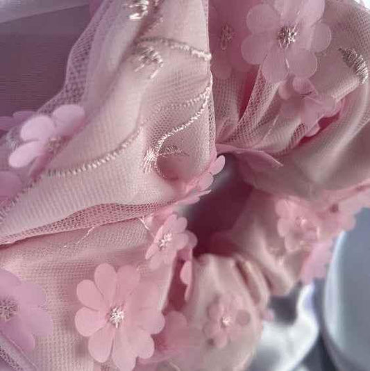 Layered Blossom - Elegant Floral Design for Every Occasion - CertifiedScrunchies Incfront view