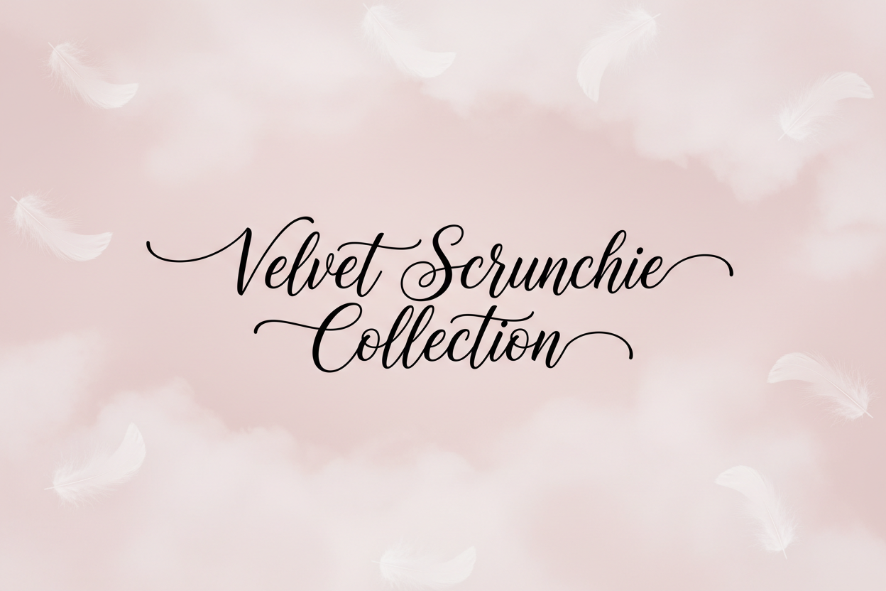 velvet scrunchie collection