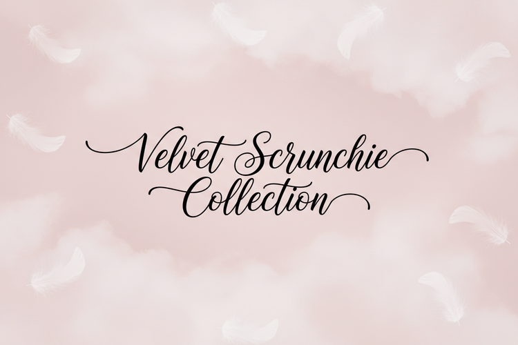 velvet scrunchie collection