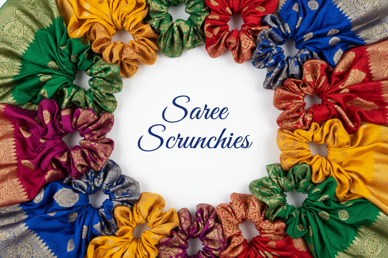 Saree Collection - CertifiedScrunchies Incfront view