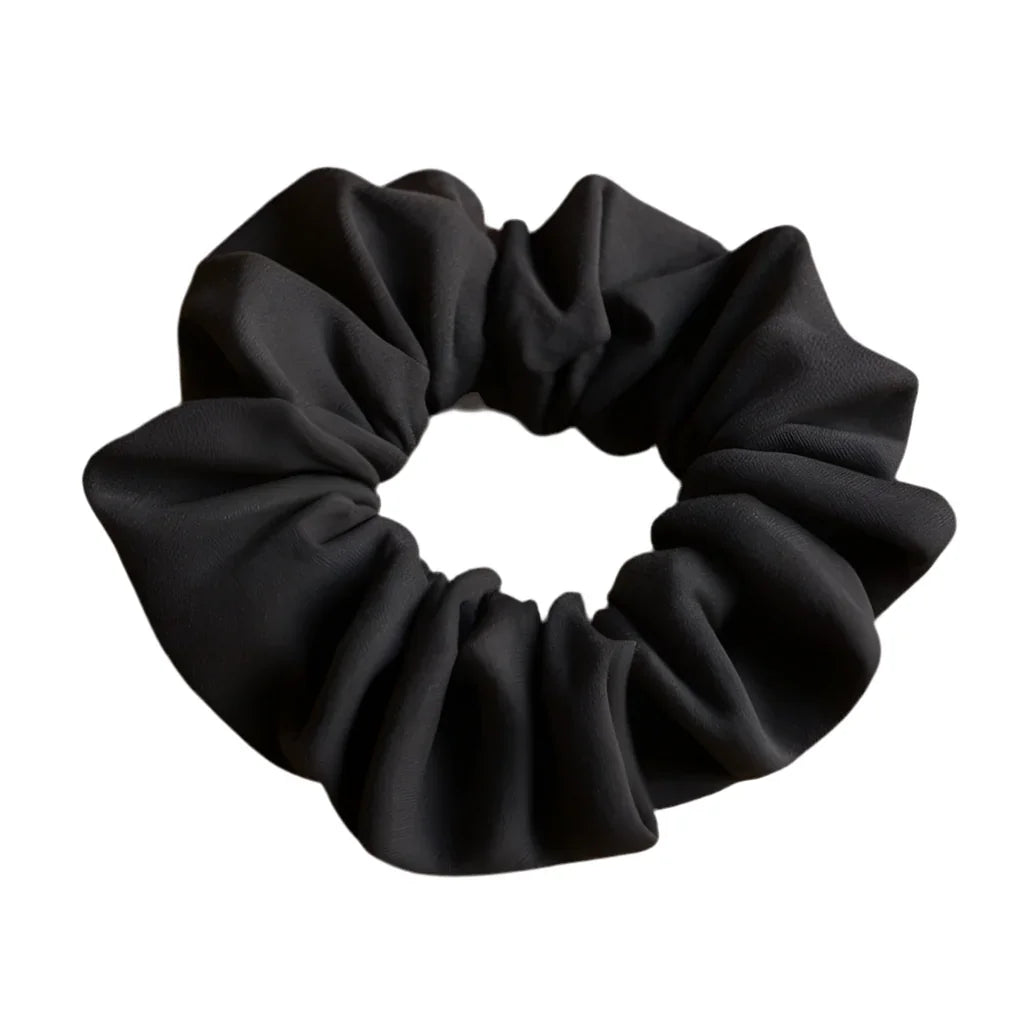 Black Cotton Scrunchie for Effortless Style and Comfort - CertifiedScrunchies Incfront view