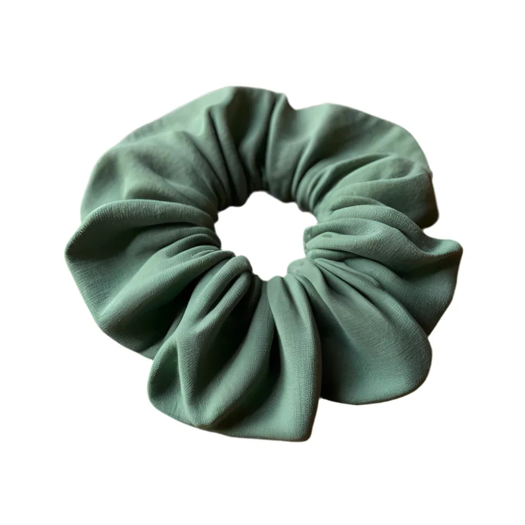 Green Olive Cotton – Premium Eco-Friendly Fabric for Sustainable Fashion - CertifiedScrunchies Incfront view