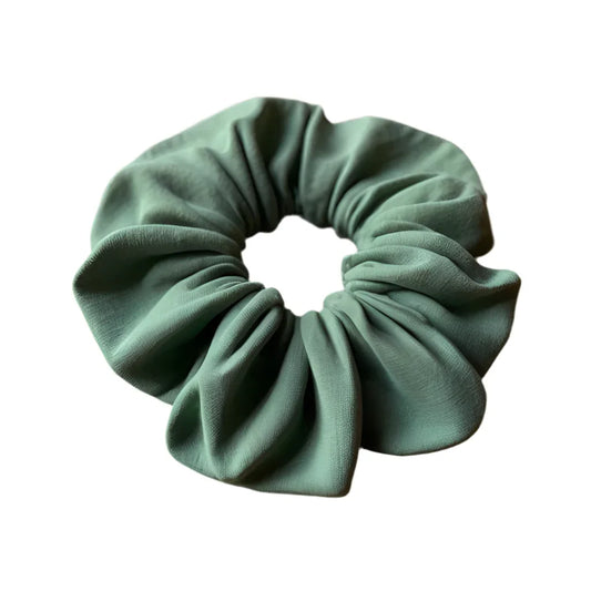 Green Olive Cotton – Premium Eco-Friendly Fabric for Sustainable Fashion - CertifiedScrunchies Incfront view