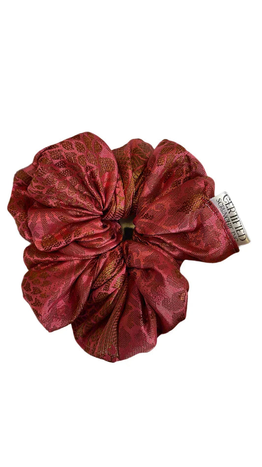 Magenta Bronze Scrunchie - CertifiedScrunchies Incfront view