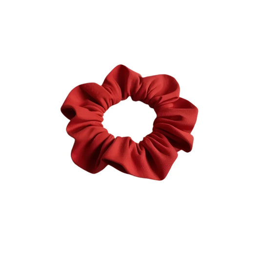 Red Cotton Scrunchie for Stylish Hair Accessories - CertifiedScrunchies Incfront view