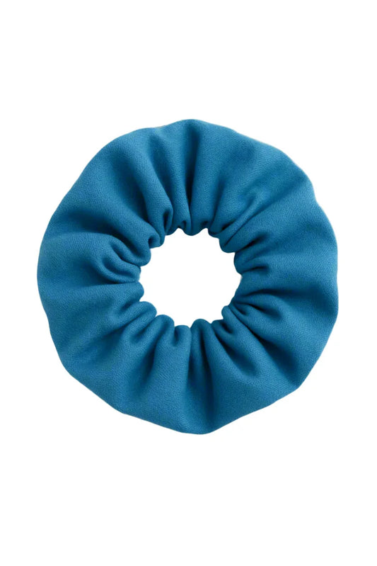 Ocean Blue Cotton Scrunchie - CertifiedScrunchies Incfront view