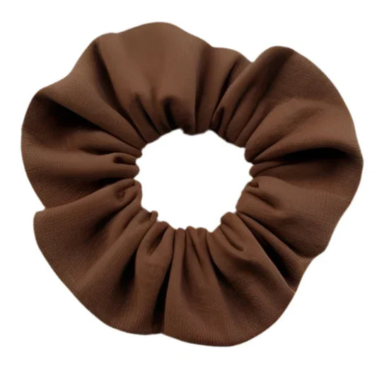 Brown Cotton Scrunchie - Stylish and Eco-Friendly Hair Accessory - CertifiedScrunchies Incfront view