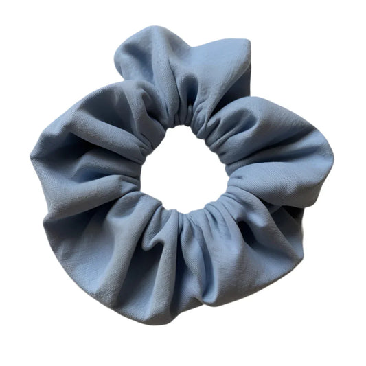 Light Blue Cotton Scrunchie for Effortless Hair Styling - CertifiedScrunchies Incfront view
