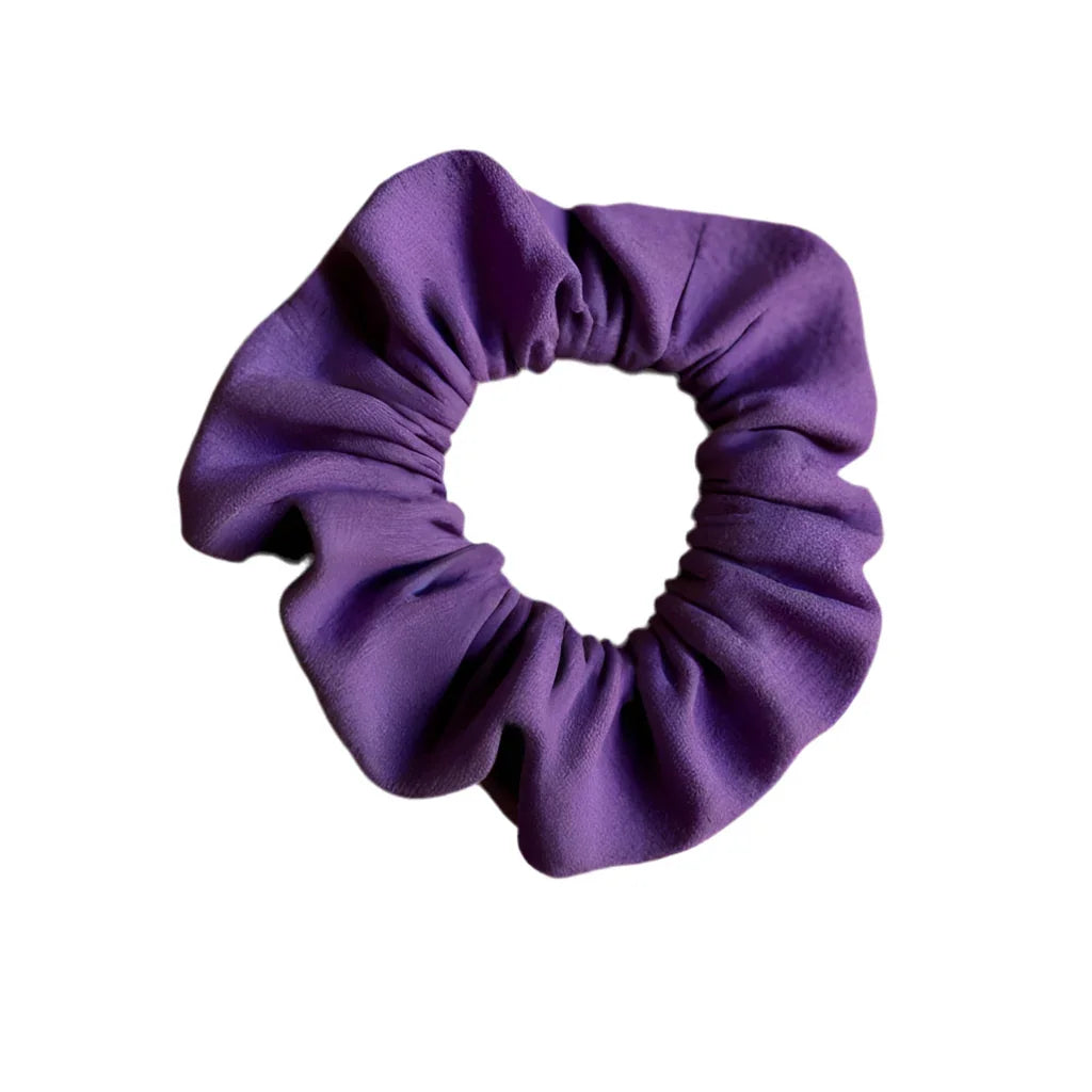 Purple Cotton Scrunchie for Effortless Style and Comfort - CertifiedScrunchies Incfront view