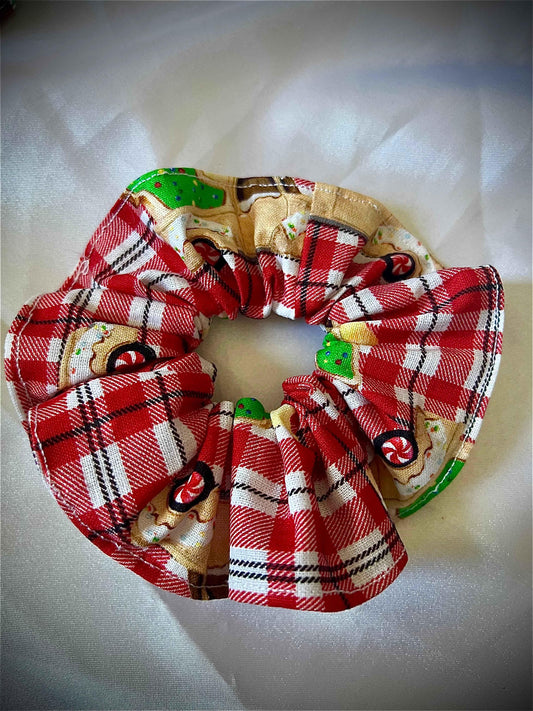 Gingerbread car Scrunchie - CertifiedScrunchies Incfront view