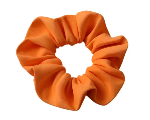 Orange Cotton Scrunchie for Effortless Style and Comfort - CertifiedScrunchies Incfront view